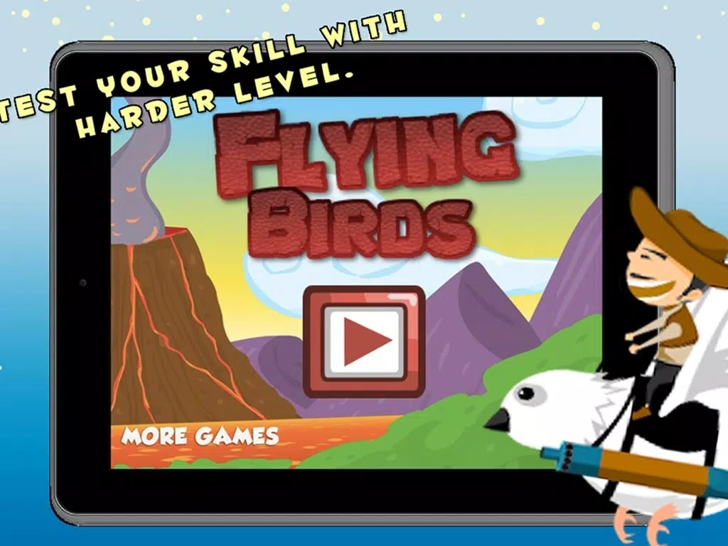 ภาพหน้าจอของ Mr Bird Crossy Flying double shooting iPad 