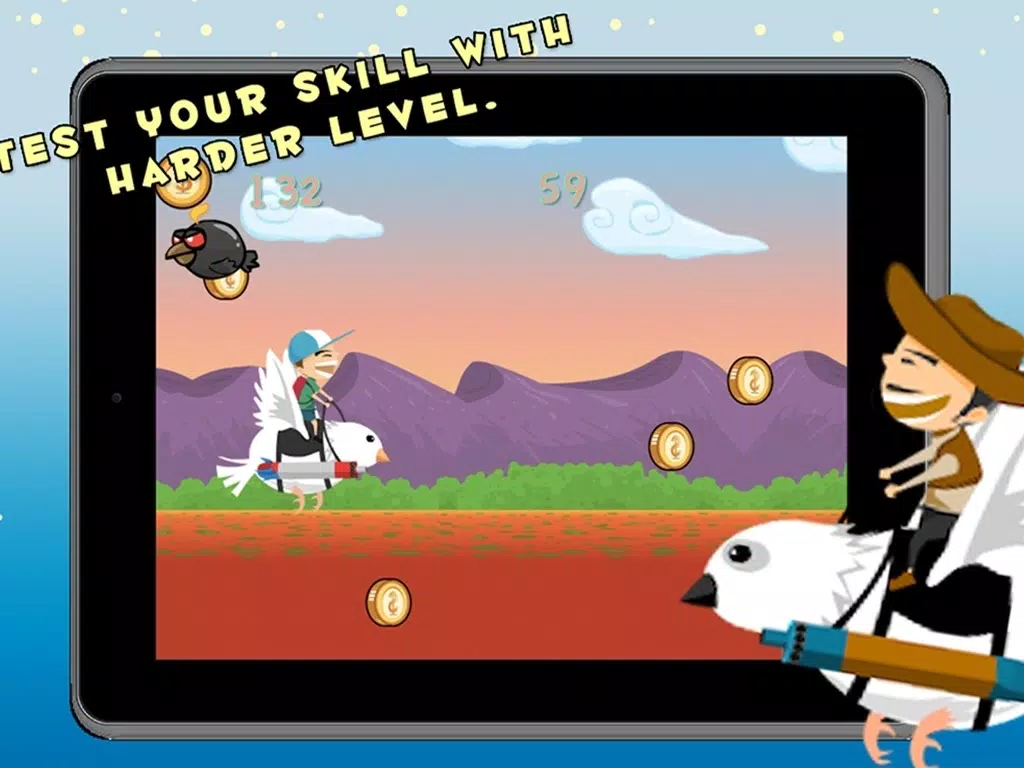 ภาพหน้าจอของ Mr Bird Crossy Flying double shooting iPad 