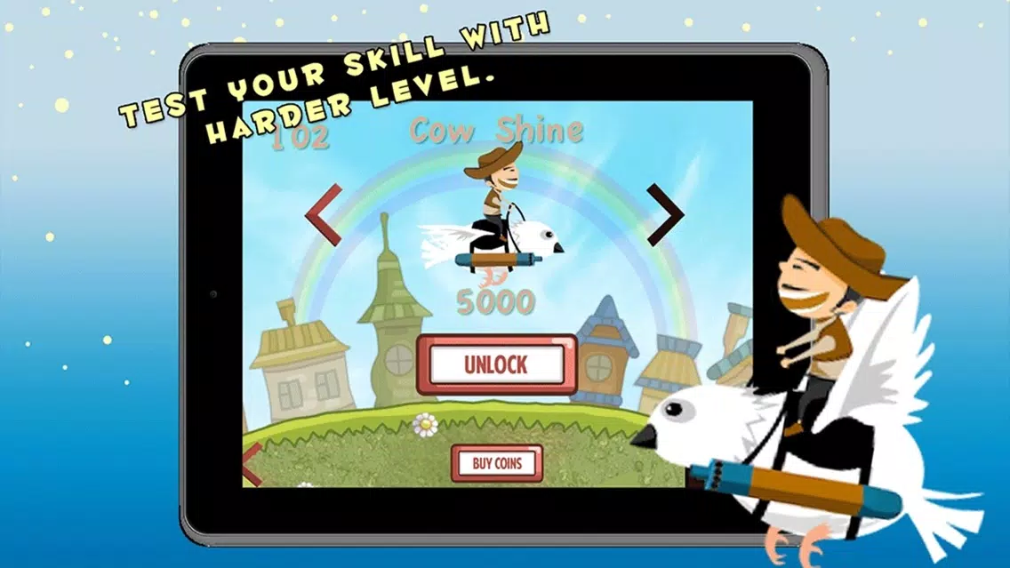 ภาพหน้าจอของ Mr Bird Crossy Flying double shooting