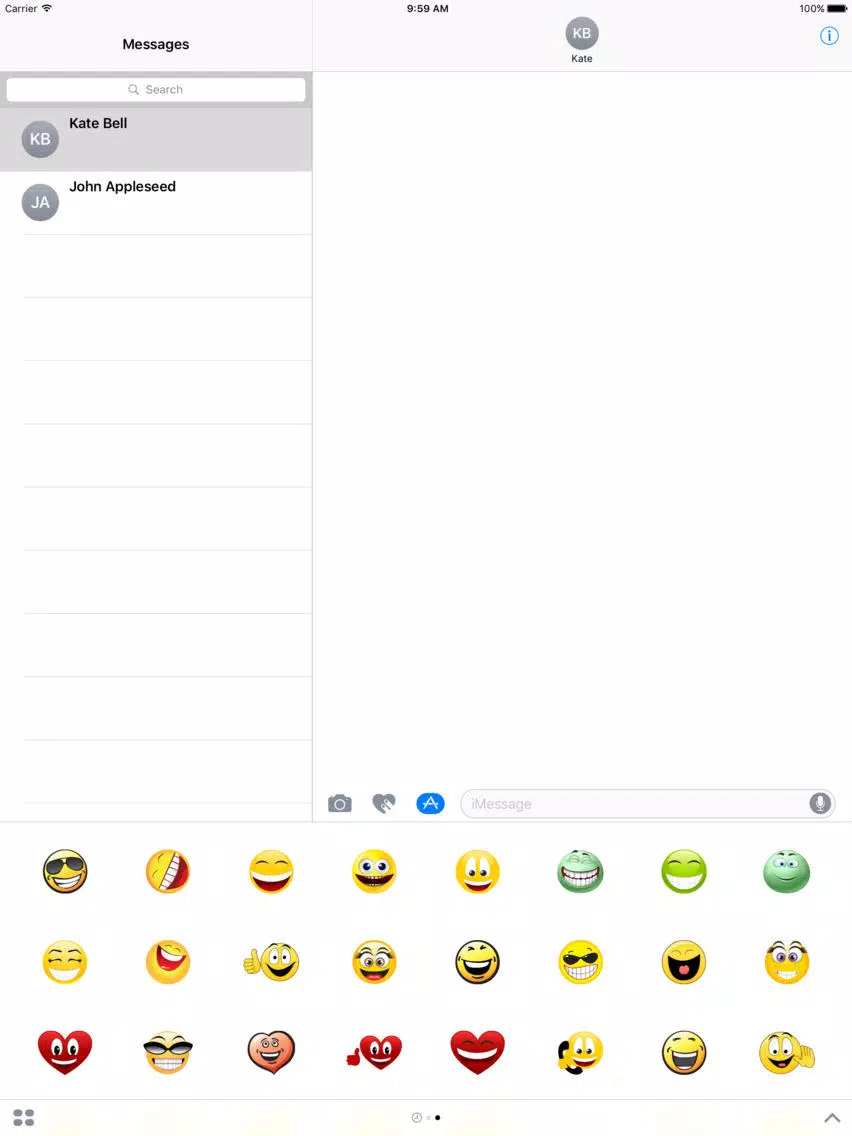 Happy Stickers Set iPad Screenshots