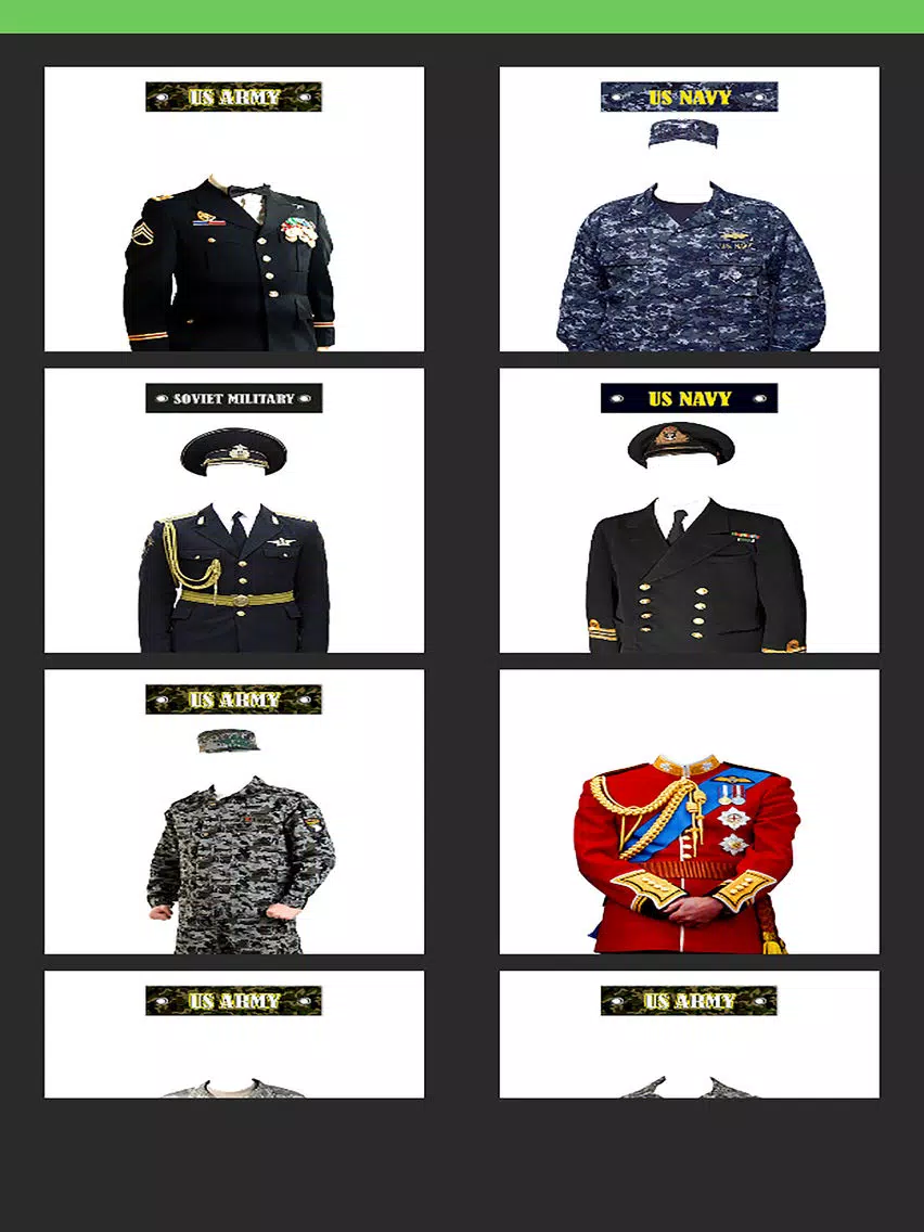 Military Photo Suits iPad Screenshots