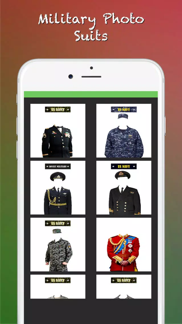 Military Photo Suits Screenshots