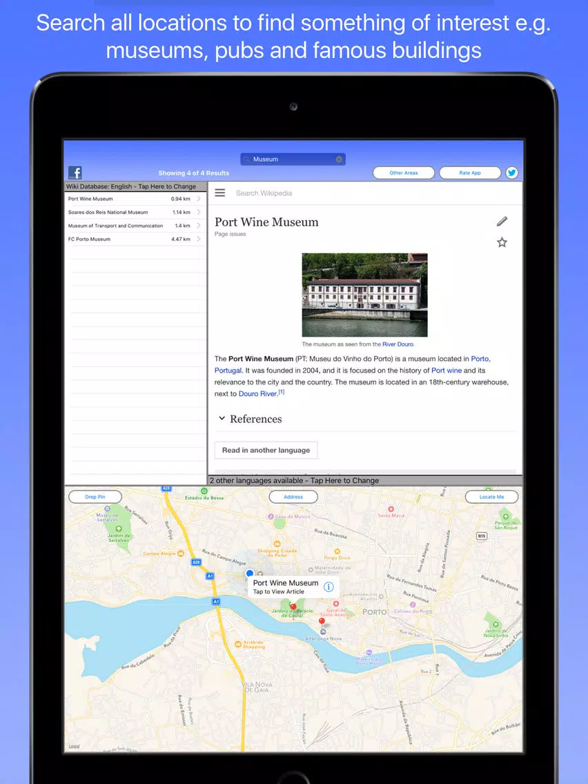 Porto Wiki Guide iPad 스크린샷