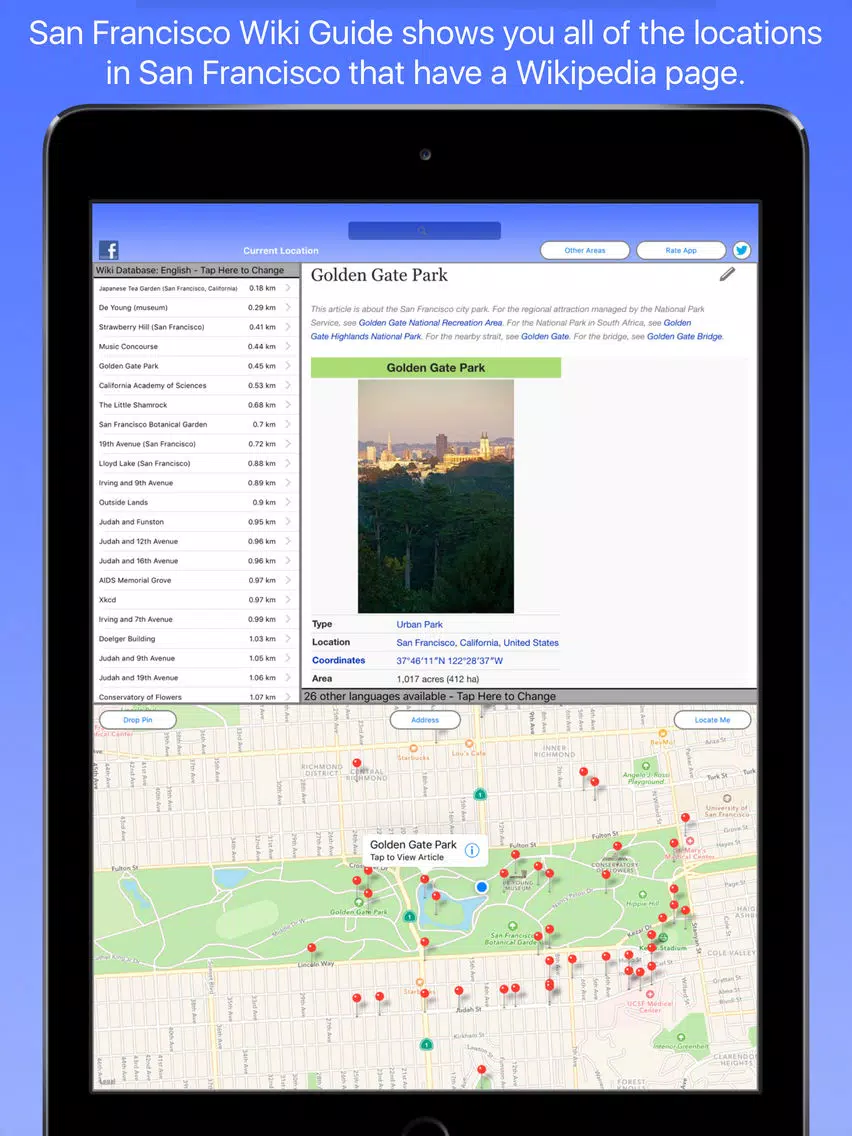 San Francisco Wiki Guide iPad 應用截圖