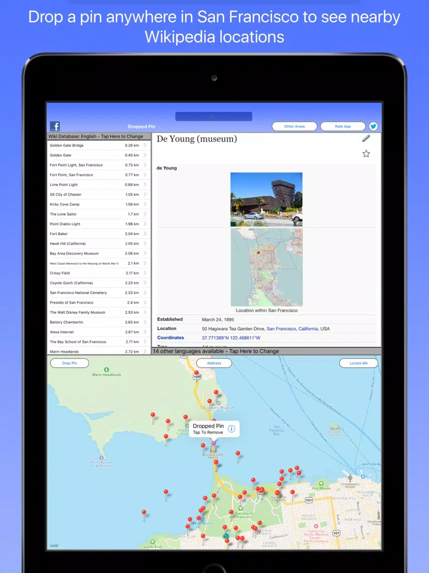 San Francisco Wiki Guide iPad 應用截圖