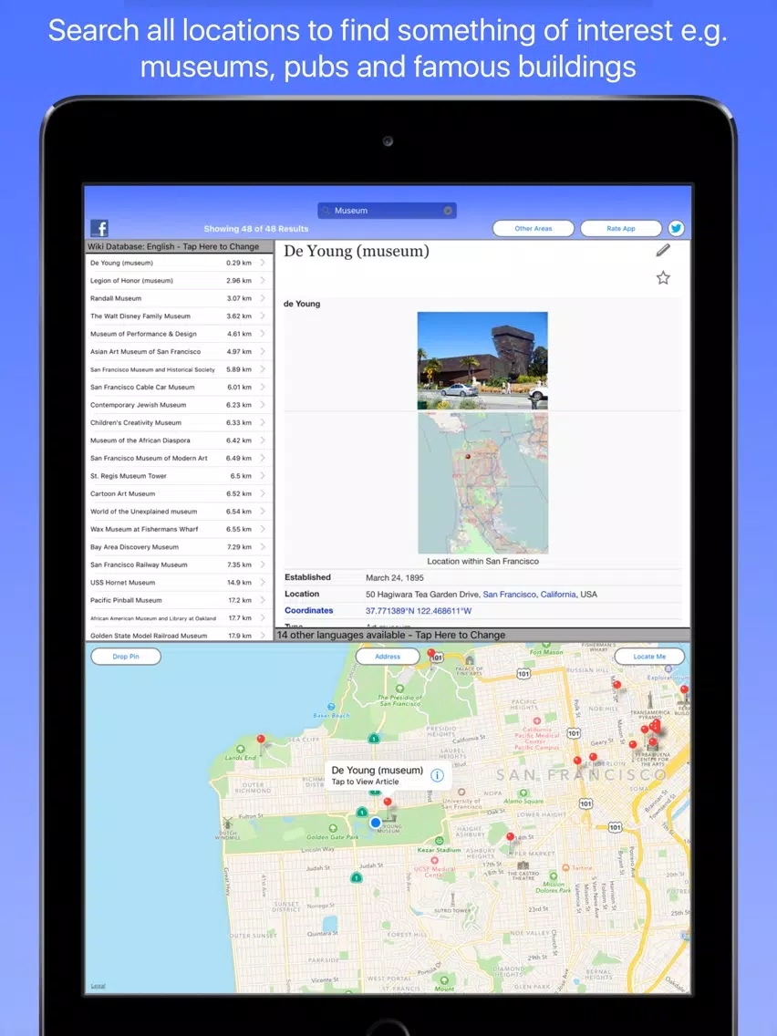 San Francisco Wiki Guide iPad 應用截圖