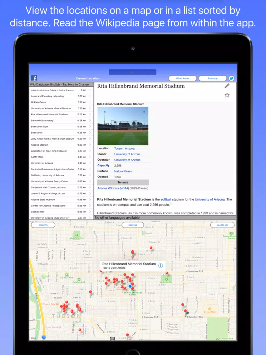Tucson Wiki Guide iPad سکرین شاٹس