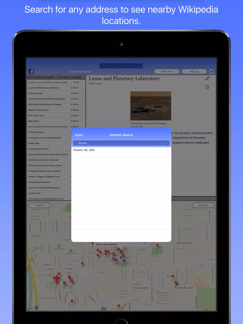 Tucson Wiki Guide iPad سکرین شاٹس