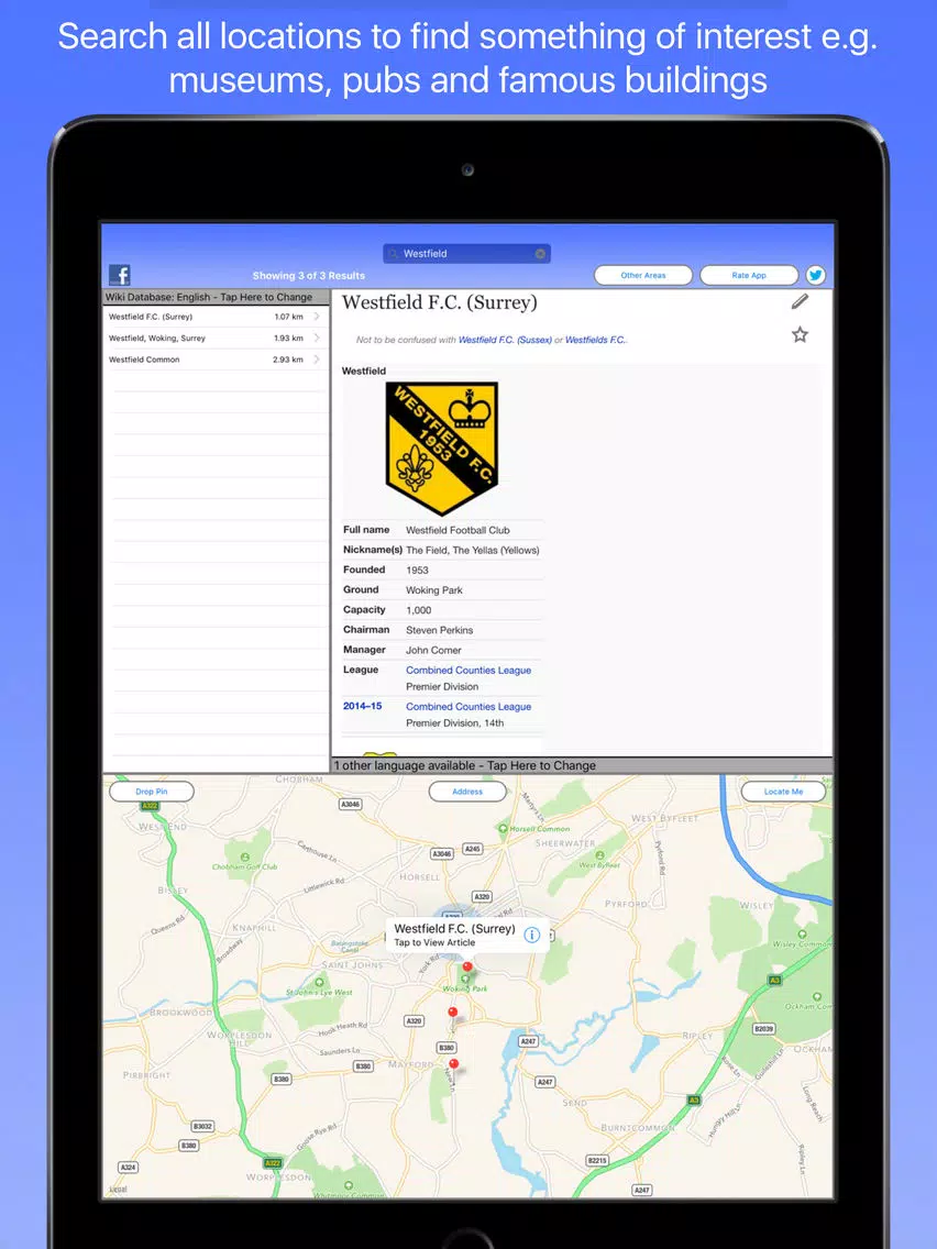 Woking Wiki Guide iPad स्क्रीनशॉट