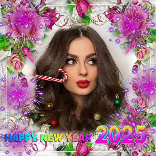 New Year photo frame 2025 New Year photo frame 2025