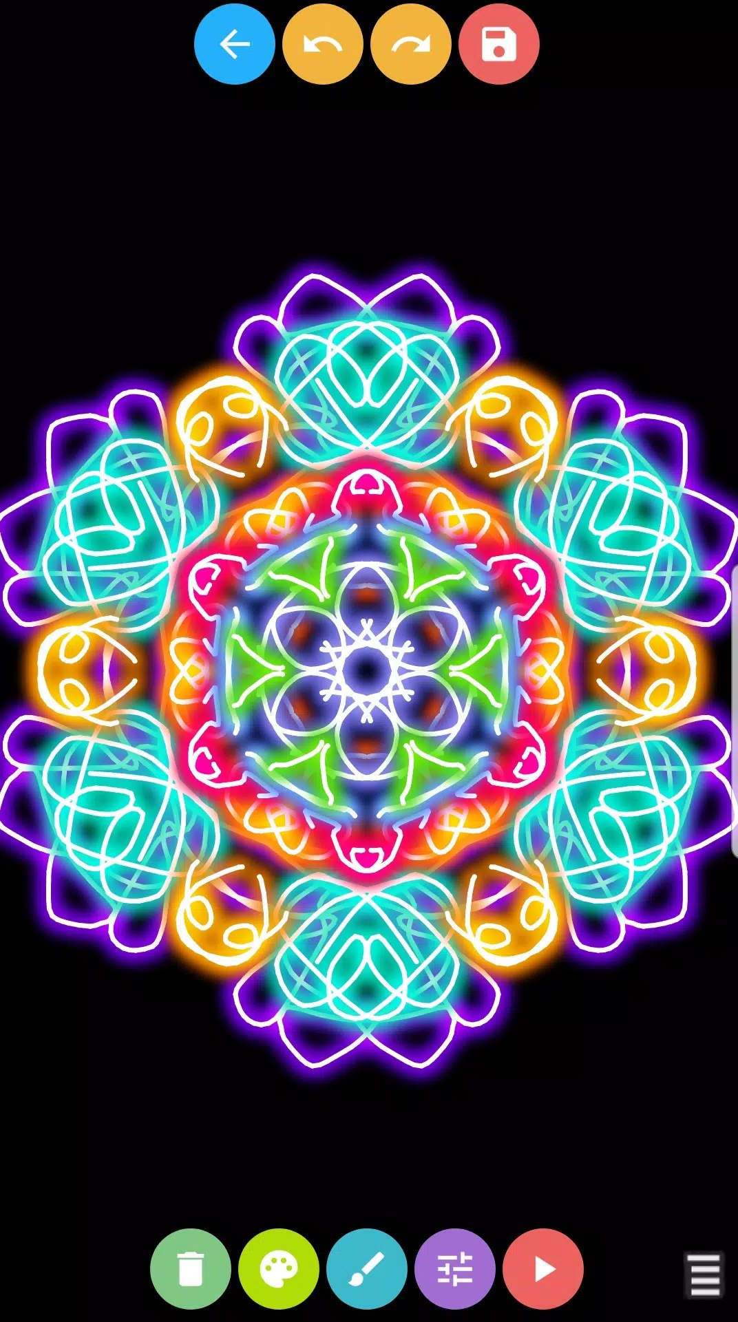 Zrzuty ekranu Glow Magic Doodle kaleidoscope