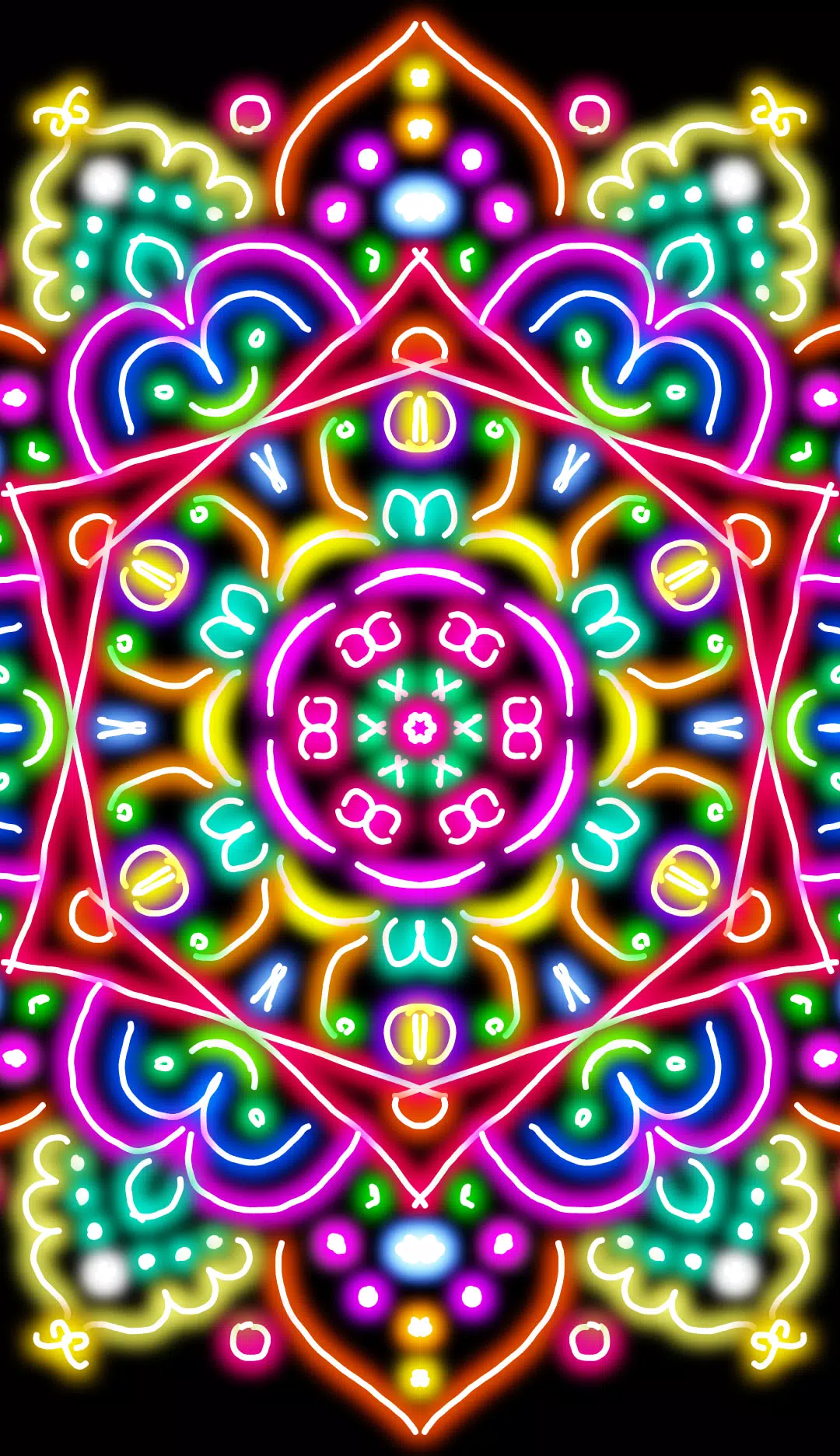 Zrzuty ekranu Glow Magic Doodle kaleidoscope