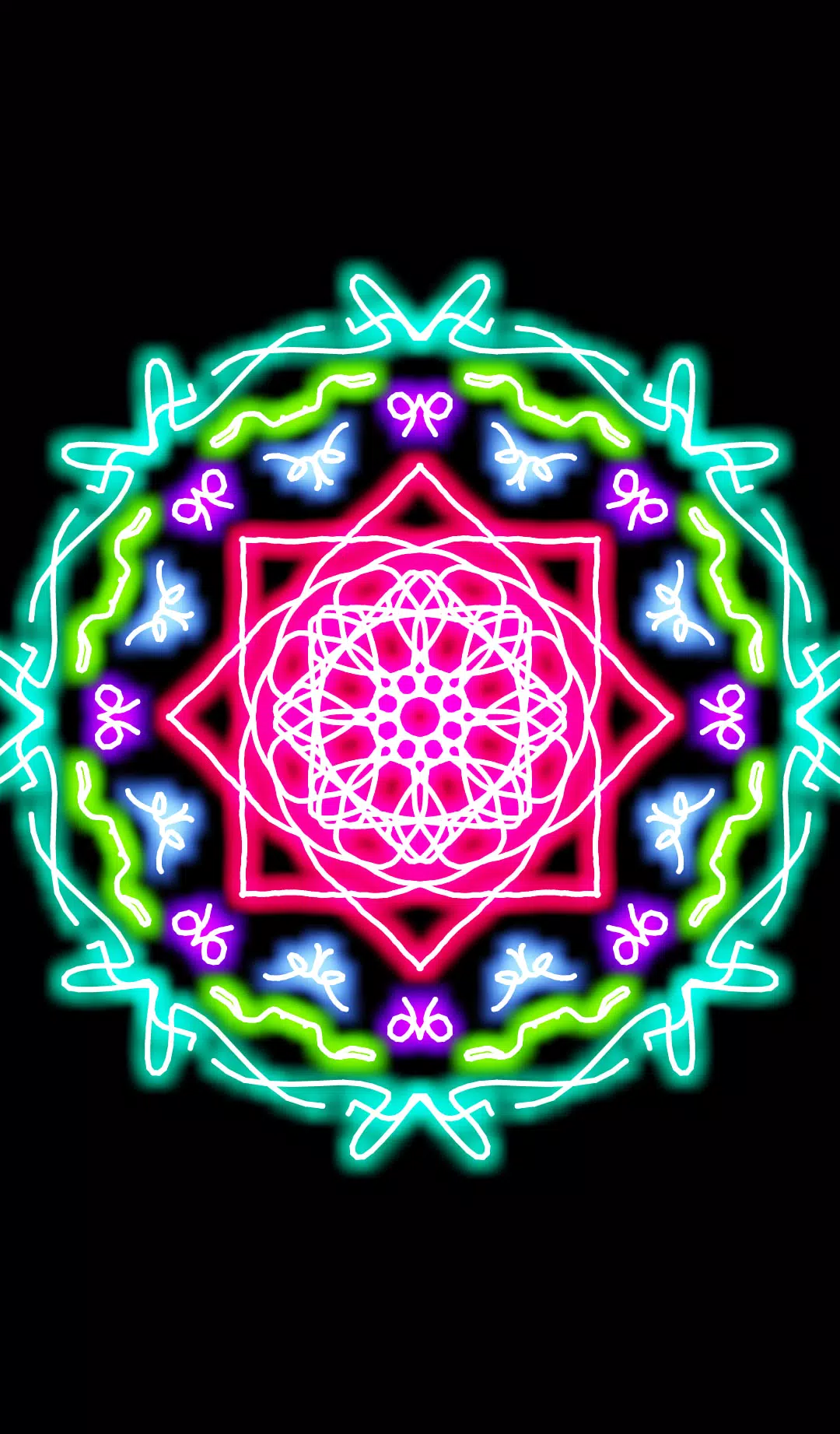 Zrzuty ekranu Glow Magic Doodle kaleidoscope