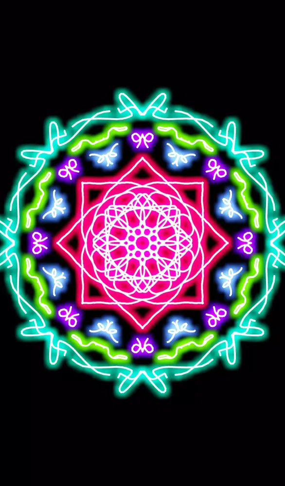 Glow Magic Doodle kaleidoscope Screenshots