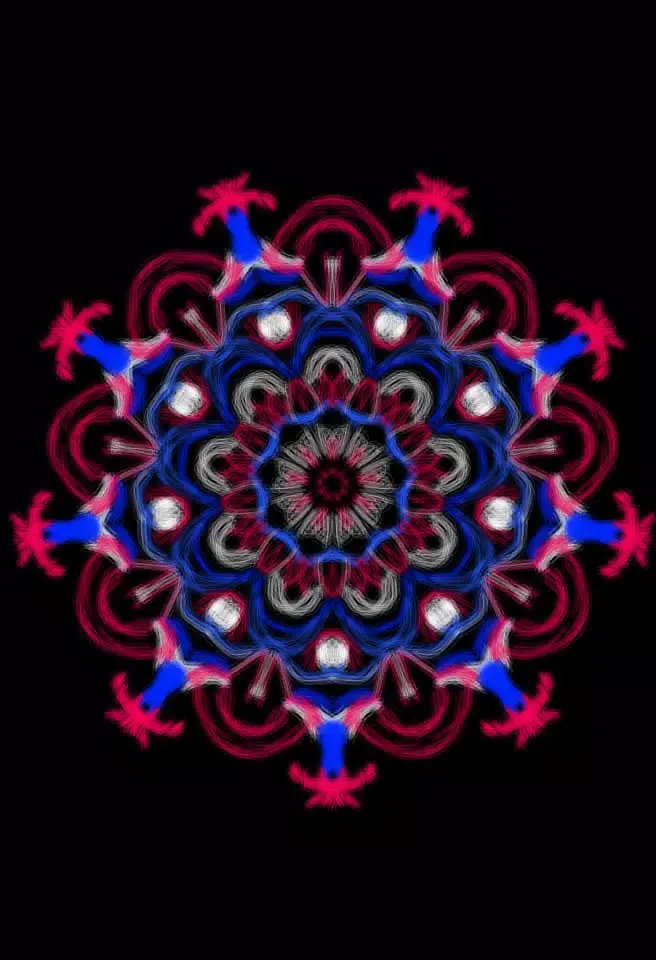Glow Magic Doodle kaleidoscope Screenshots