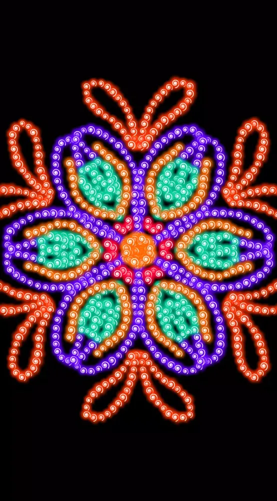 Glow Magic Doodle kaleidoscope Screenshots