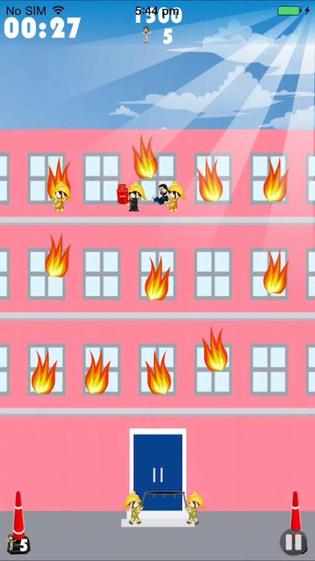 Firemen Pro - Rescue Fire Victims Jumping Off The Building Screenshots