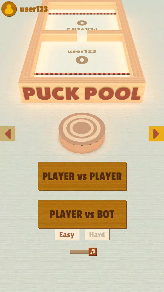 Puck Pool Fast Sling Puck Game سکرین شاٹس