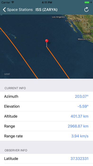 PulseSat Satellite Tracker Screenshots