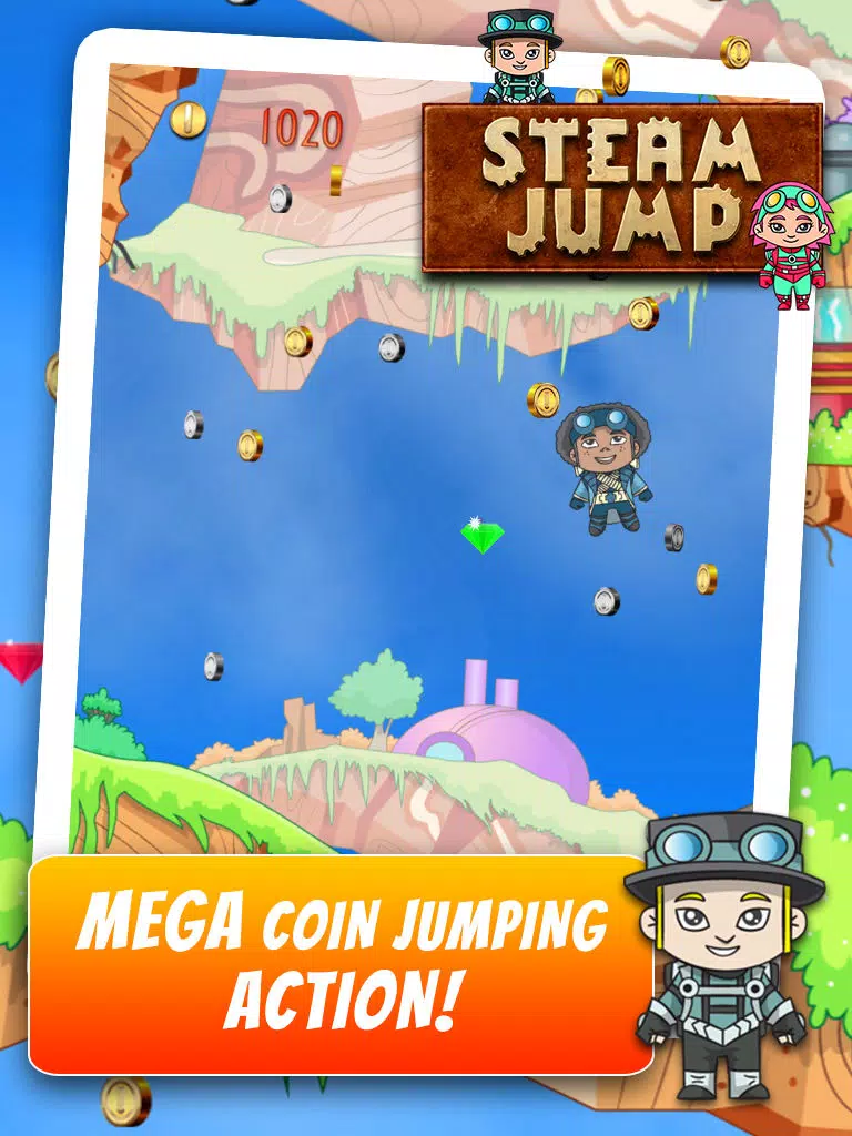 Steam Jump - Flying Steampunk Super Hero iPad Screenshots