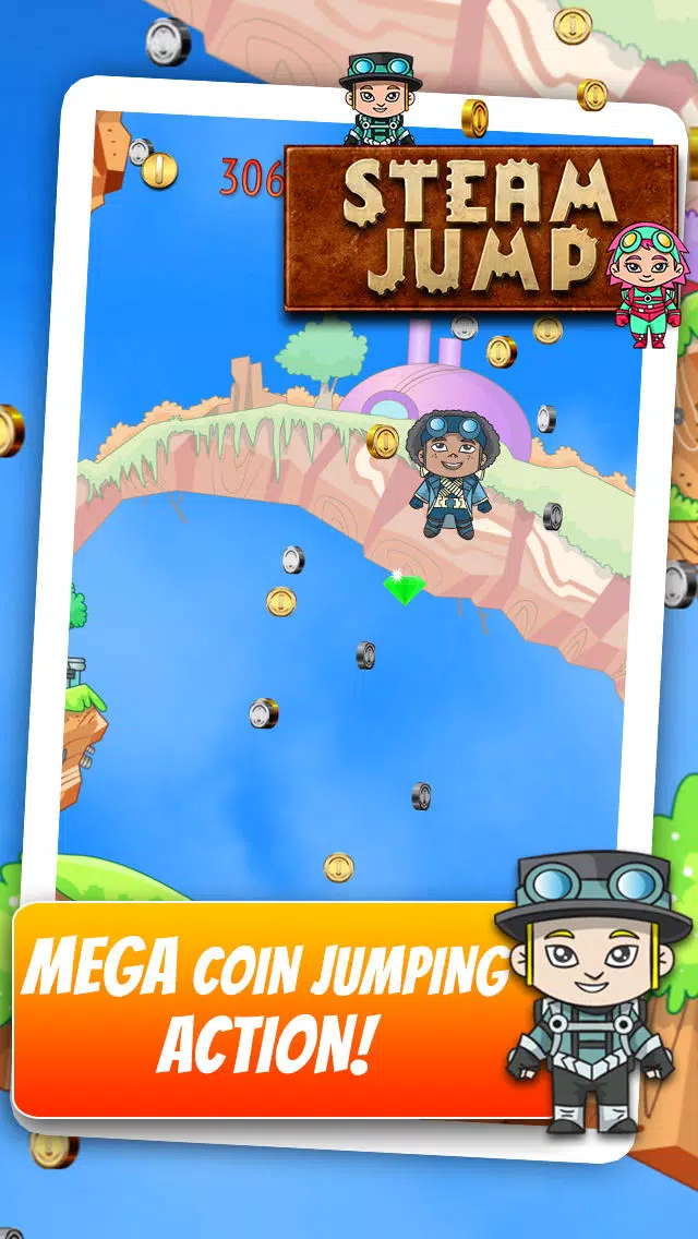 Steam Jump - Flying Steampunk Super Hero Screenshots