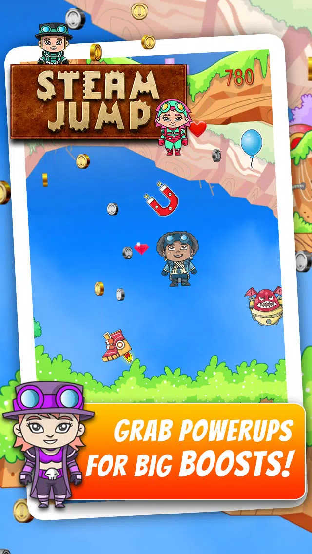 Steam Jump - Flying Steampunk Super Hero Screenshots