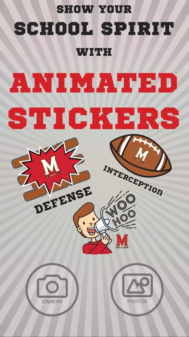Maryland Terrapins Animated Selfie Stickers Screenshots