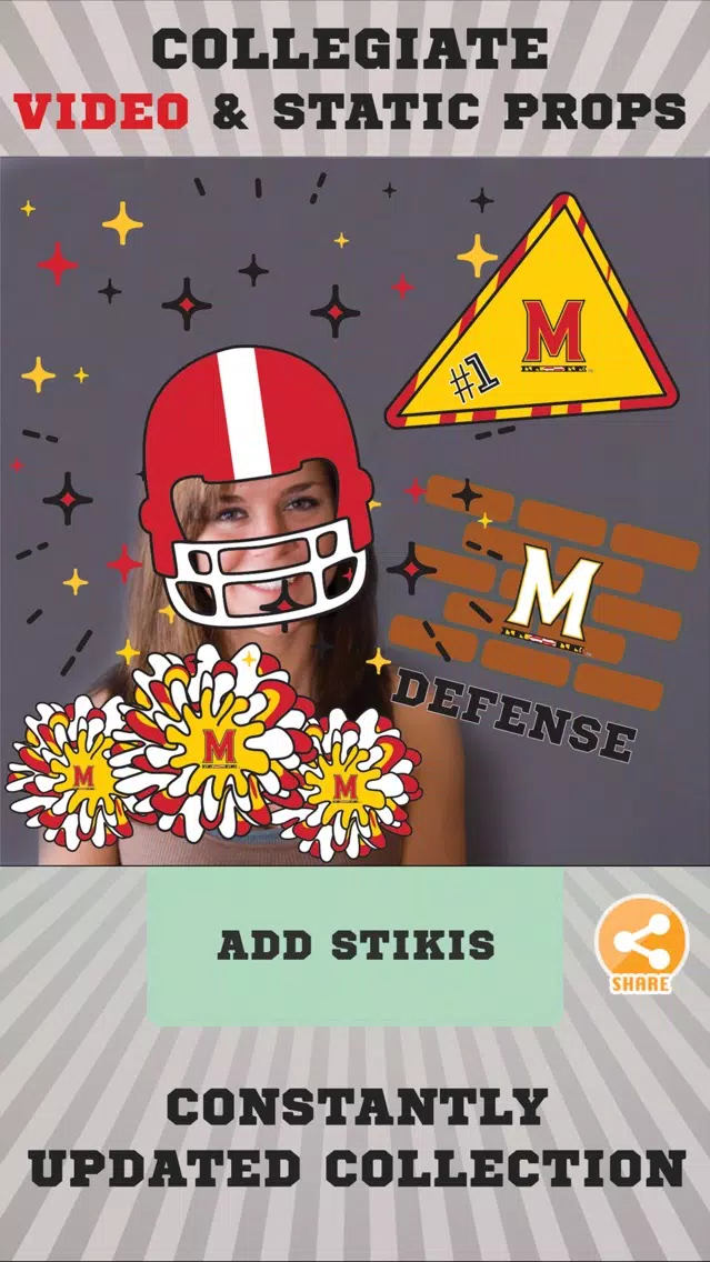 Maryland Terrapins Animated Selfie Stickers Screenshots