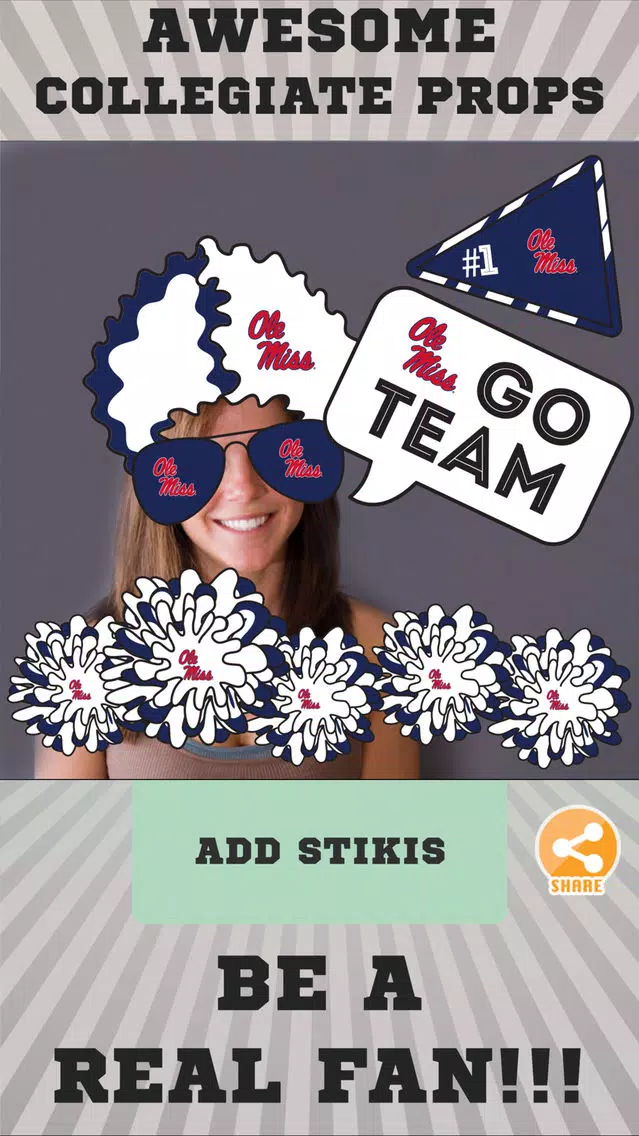 Ole Miss Rebels Selfie Stickers Screenshots