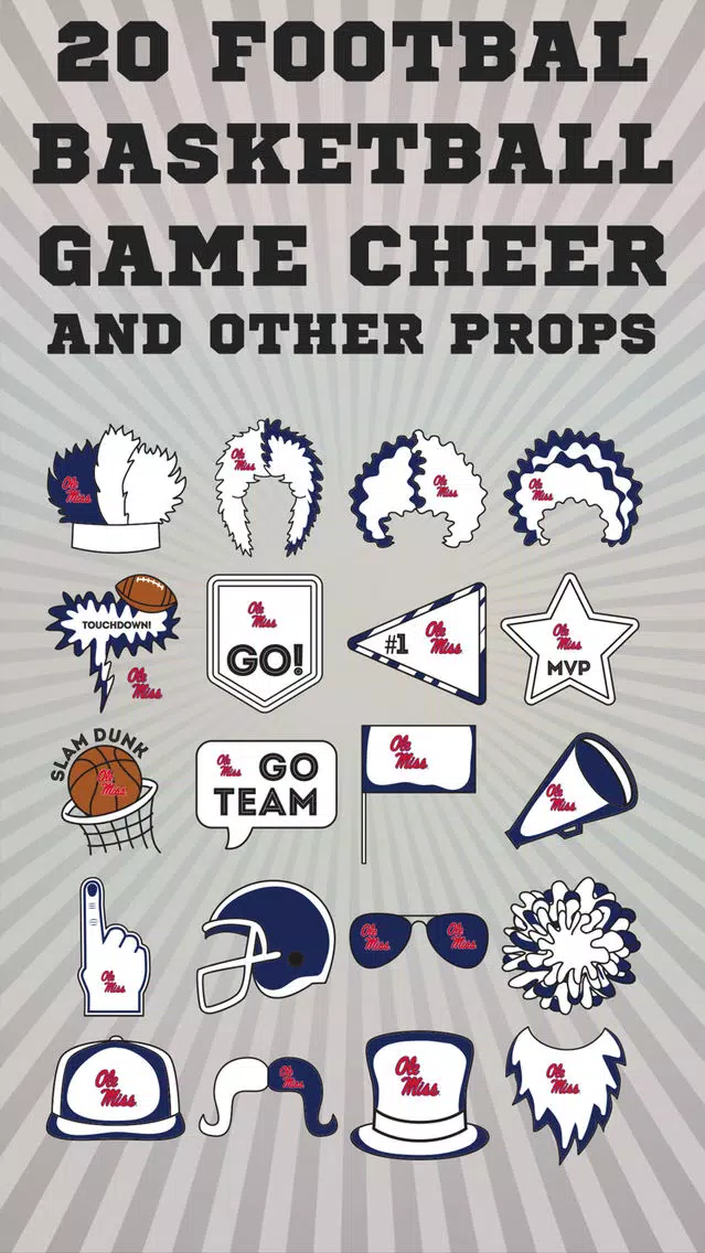 Ole Miss Rebels Selfie Stickers Screenshots