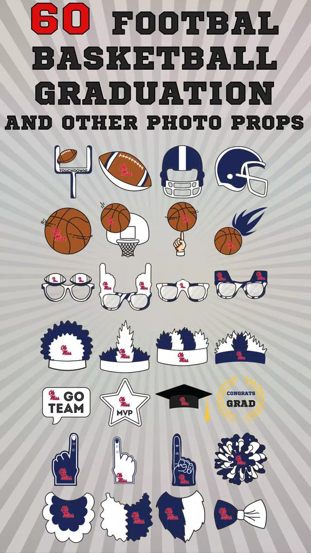 Captures d'écran de Ole Miss Rebels PLUS Selfie Stickers