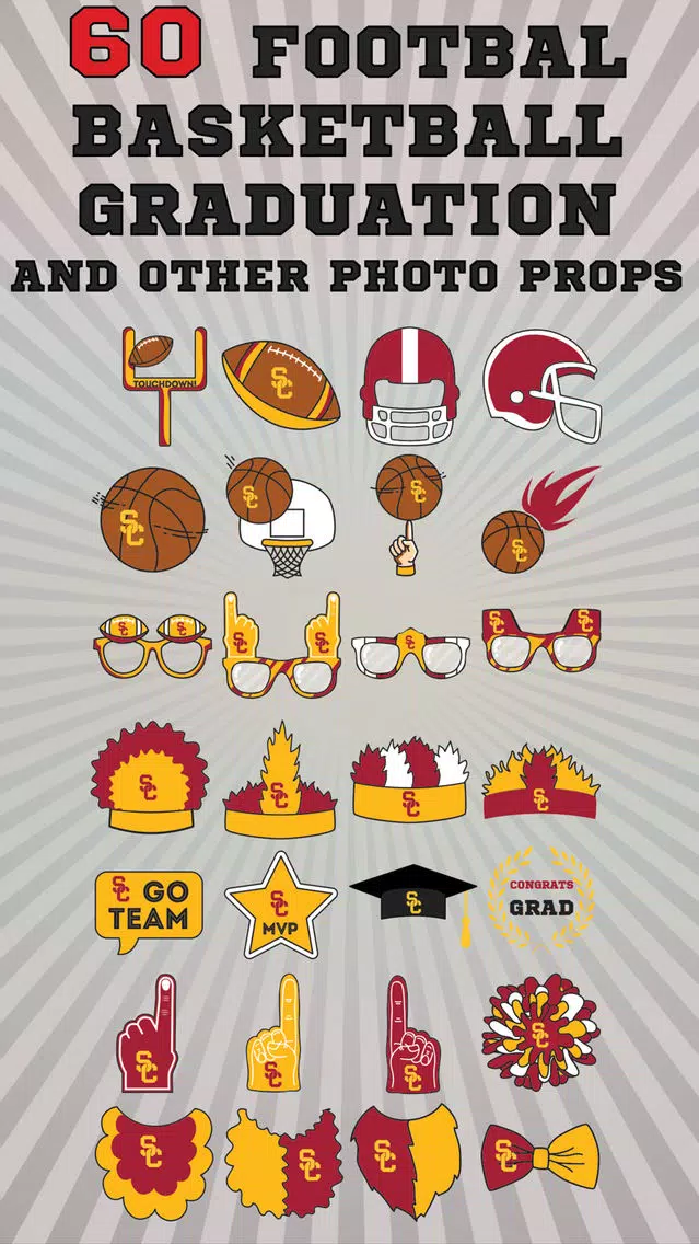 USC Trojans PLUS Selfie Stickers Screenshots