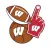 Wisconsin Badgers Selfie Stickers