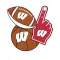 Wisconsin Badgers Selfie Stickers