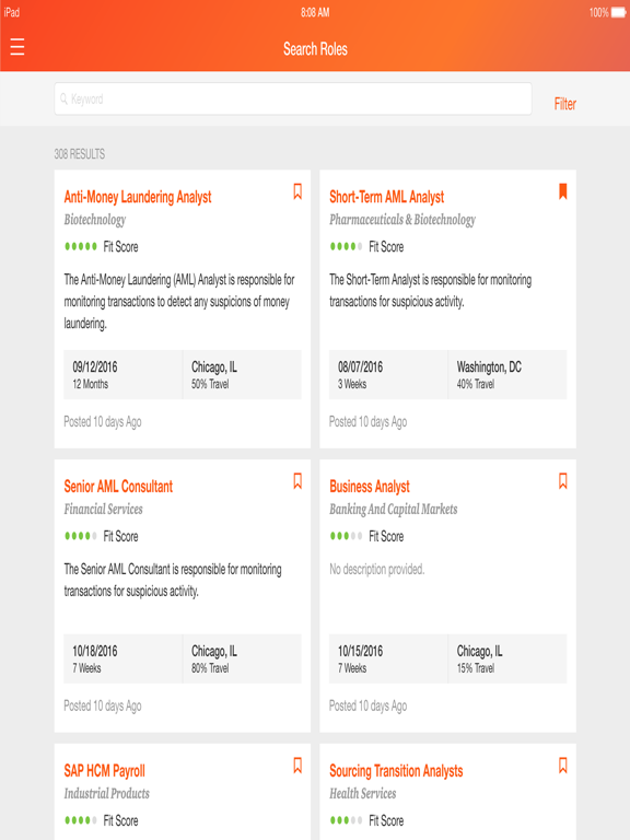 PwC Talent Exchange iPad Screenshots