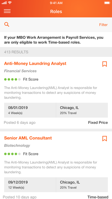 PwC Talent Exchange Screenshots