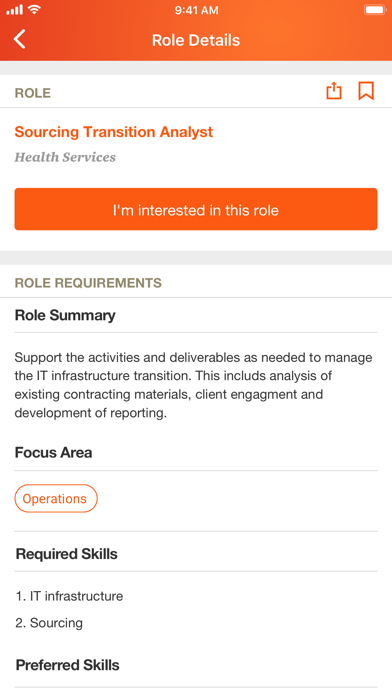 PwC Talent Exchange Screenshots