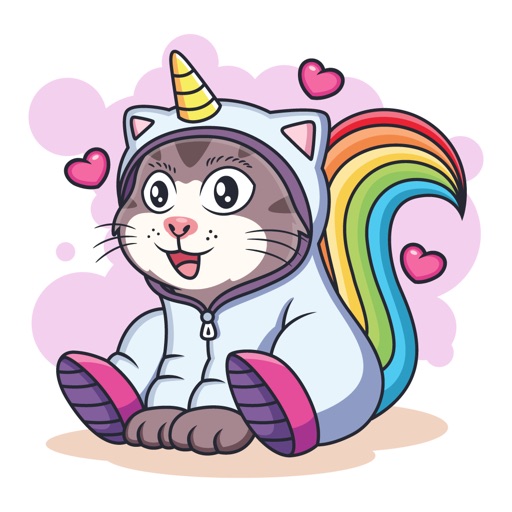 Animated Cat Unicorn Stickers Animated Cat Unicorn Stickers