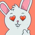adorable Bunny Stickers
