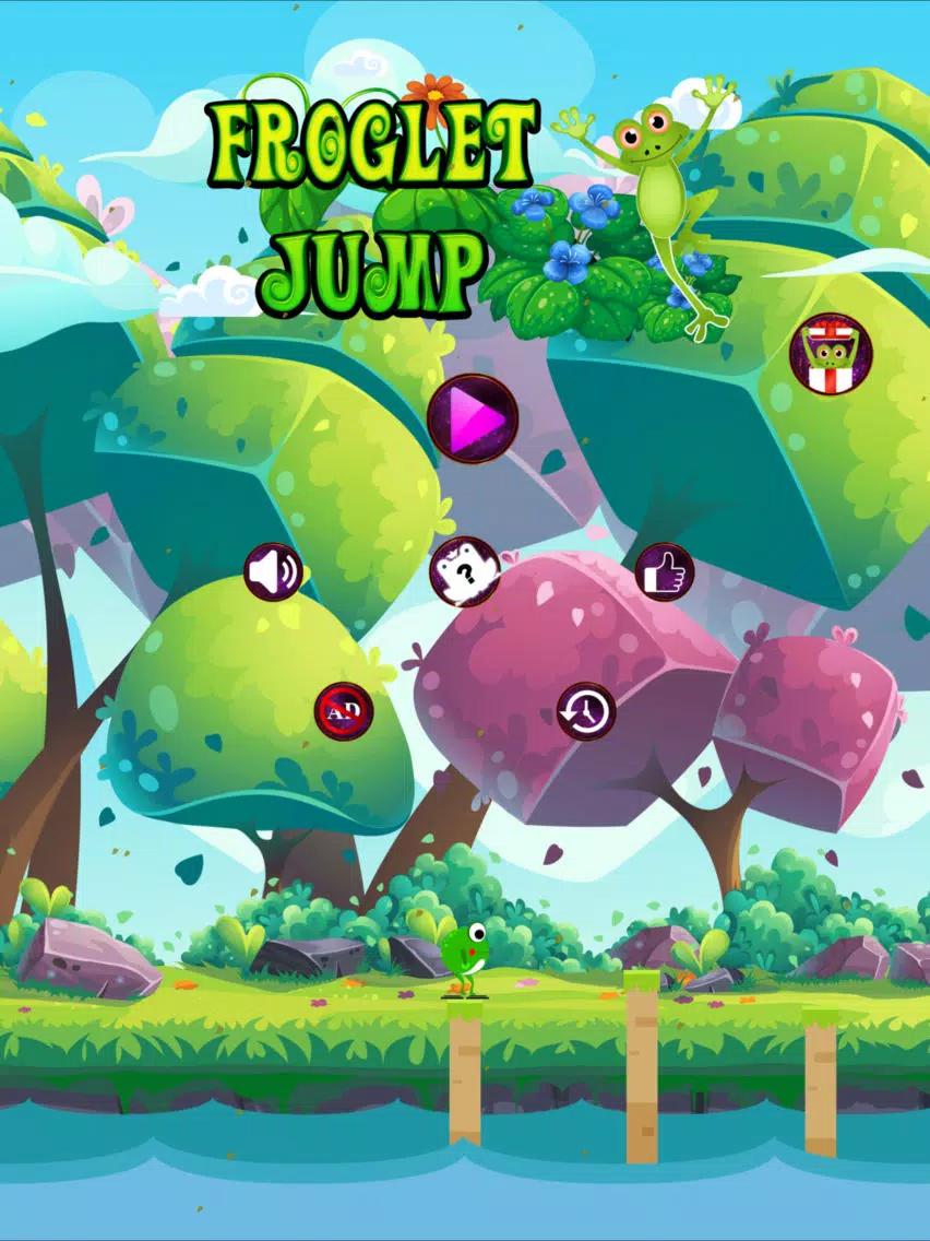 Froglet jump-sweetgreen frog iPad 應用截圖