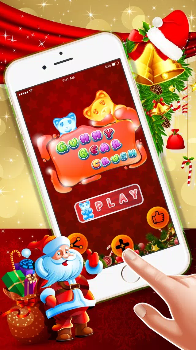 Gummy Bear Crush : - The free match3 puzzles game for Christmas Eve Screenshots