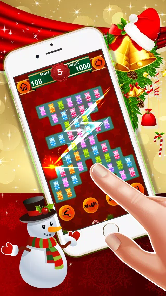 Gummy Bear Crush : - The free match3 puzzles game for Christmas Eve Screenshots