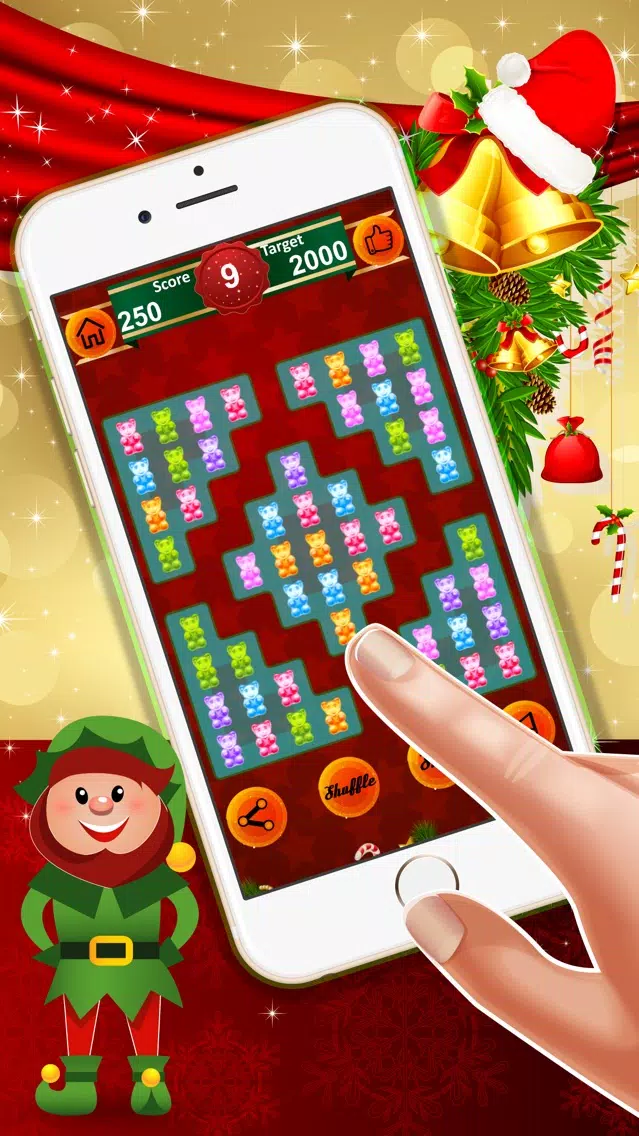 Gummy Bear Crush : - The free match3 puzzles game for Christmas Eve Screenshots