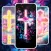 Cross Wallpaper Neon Light