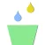 Collect Colorful Raindrop With Glass Cup at Finger Tip Free