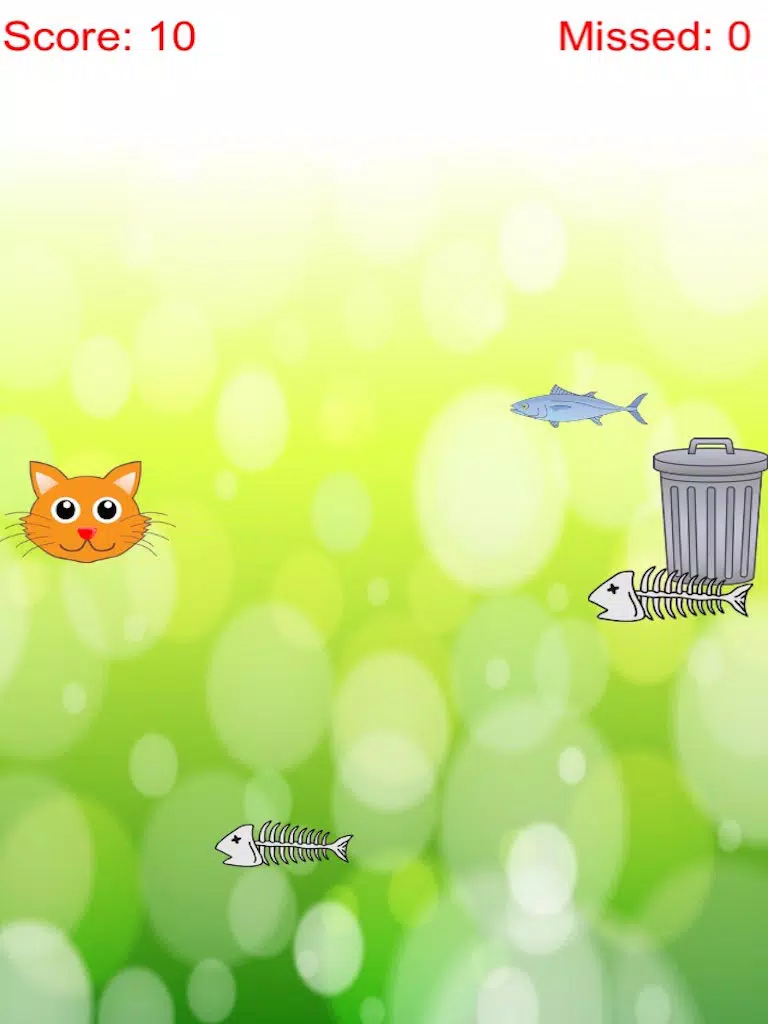 Distinguish Food And Rubbish: Feed Cute Cat With Fish Free iPad 應用截圖