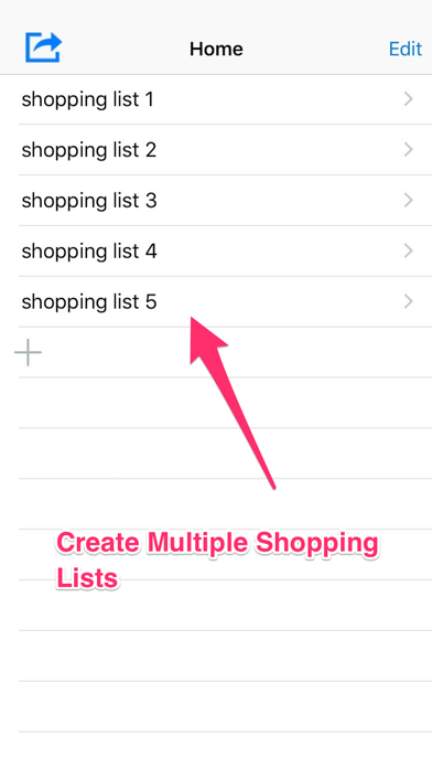 Shareable Grocery List - Supermarket Shoppinglist Screenshots