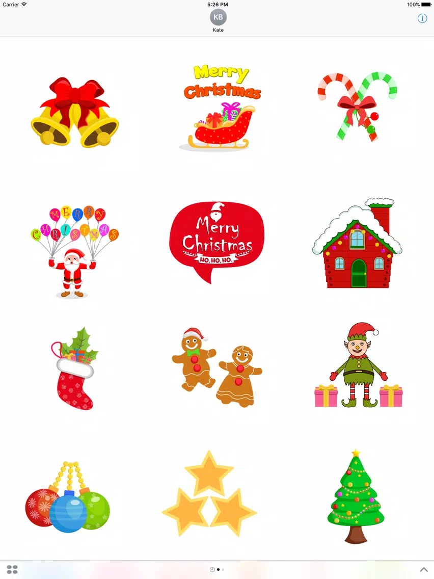 Christmas Celebration Stickers Pack iPad Screenshots