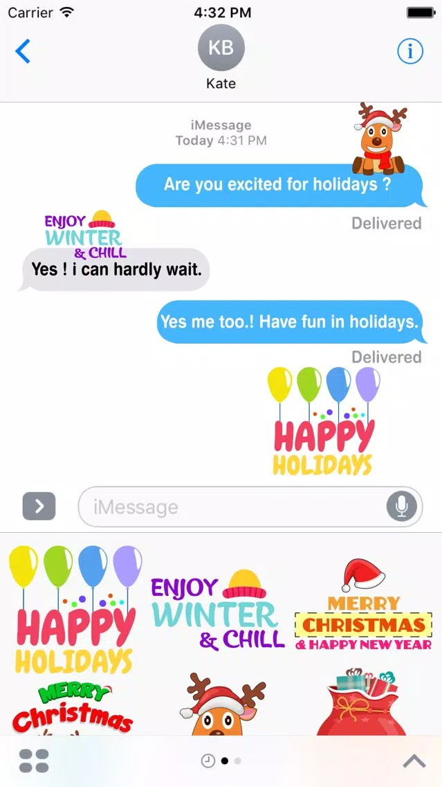 Christmas Celebration Stickers Pack Screenshots