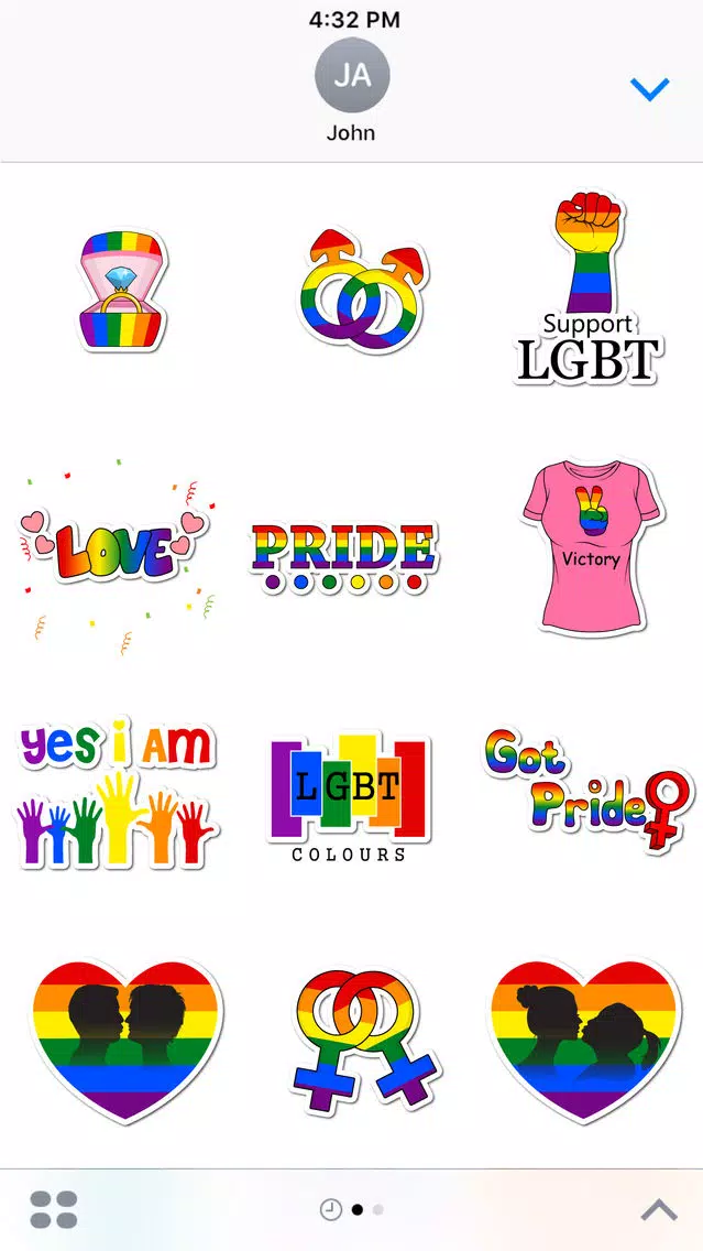 Be Yourself - LGBT Pride Emoji Stickers سکرین شاٹس